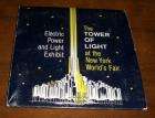 1964 65 NEW YORK WORLDS FAIR *TOWER OF LIGHT* PROMORARE  