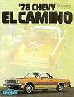 1978 Chevy El Camino Car Pickup Truck Auto Dealer Sales Brochure 