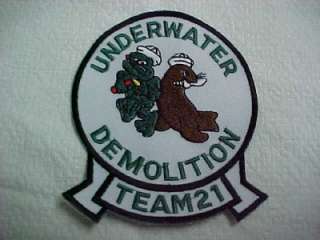 US NAVY SEAL TEAM UDT  21 PATCH EARLY 1980S VINTAGE The Best 
