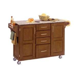  Mix & Match Kitchen Cart Cabinet, Dark Cottage Oak Stained 