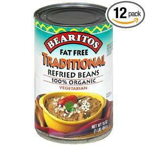 BEARITOS Fat Free Refried Beans Grocery & Gourmet Food