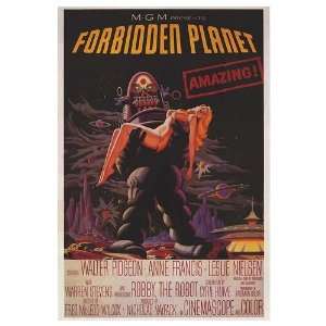  Forbidden Planet Movie Poster, 27.5 x 39.25 (1956)