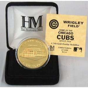  Wrigley Field 24KT Gold Commemorative Coin Sports 