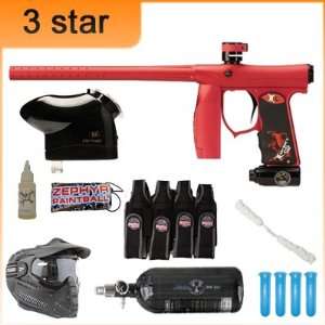  Invert Mini 3 Star Nitro Paintball Gun Package   Dust Red 