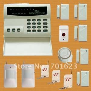  8 zone wireless home house security alarm system auto 
