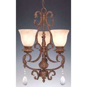   San Mateo 3 Light Chandelier Ancient Oak 91403 AO