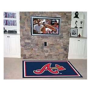  Atlanta Braves MLB Merchandise   Area Rug 4 X 6 Home 