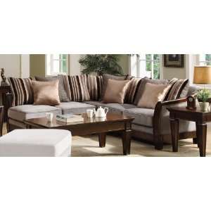  Homelegance 9927NF Sect Trenton Sectional Sofa   Velvet 