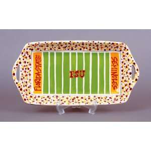  Florida State University Stadium Platter With Handles 