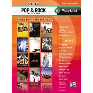   2007 Pop and Rock Sheet Music Playlist Book Musical Instruments