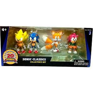 SONIC THE HEDGEGOG 20TH ANNIVERSARY 4 PACK ACTION FIGURES LIMITED 