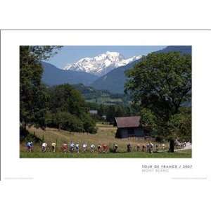  2007 Tour de France Mont Blanc Cycling Print Everything 