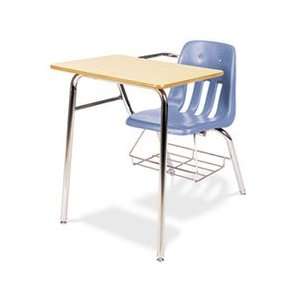 9400 Series Chair Desk, 21w x 33 1/2d x 30h, Fusion Maple/Blueberry, 2 