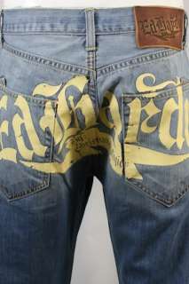 2010 Ed Hardy by Christian Audigier Signature Jeans WHT  