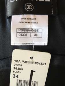 NEW TDF AMAZING CHANEL 10A BLACK SEQUINED DRESS/COAT/JACKET 34/ 2 0 US 