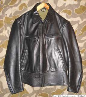 60s/70s VINTAGE AUSTRIAN MOTORCYCLE POLICE LEATHER JACKET  