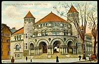 1909 POSTCARD YALE COLLEGE OSBORN HALL NEW HAVEN CT  