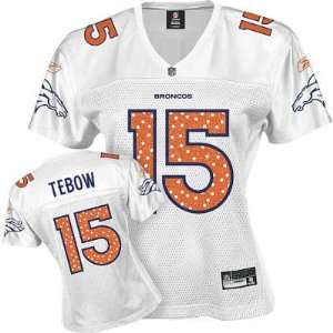  Tim Tebow #15 Womens Sweetheart Edition Denver Broncos Jersey 