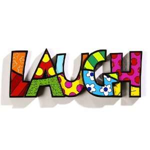  Romero Britto Word Decor LAUGH by Giftcraft