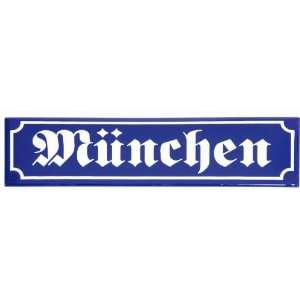  Munchen Street Sign Magnet: Kitchen & Dining