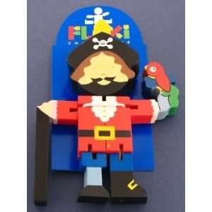  Wooden Captain Blackbeard Flexi by The Toy Workshop: Toys 