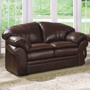  Castlerock Leather Loveseat Leather: Taupe: Home & Kitchen