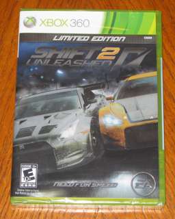 Shift 2 Unleashed Limited Edition (Xbox 360, 2011) *New* 014633194852 