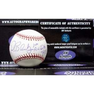  Ron Blomberg Autographed Baseball Inscribed 1st AL DH 4 6 