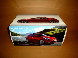 18 Hyundai Veloster 2011 Die Cast Model Red Color  