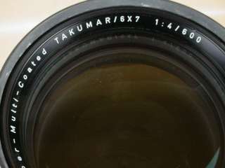 Asahi Pentax 6x7 Takumar 600mm f:4 SMC w/Case BIG Professional 6x7 
