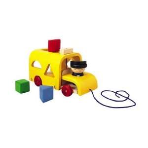  Plan Toys Sorting Bus Pull Along Toy: Baby