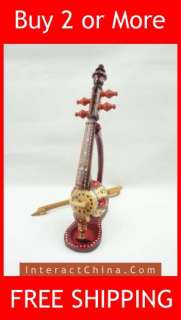 Uyghur Violin Fiddle Xinjiang Ghijek + Case+ Stand 30cm  