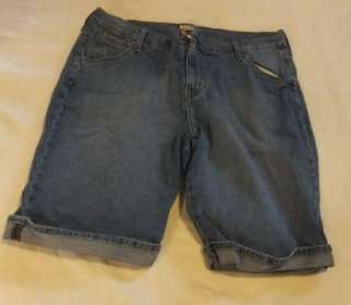 Womens Sz 16 Levis 515 Cuffed Bermuda Shorts Denim / Blue Jeans Shorts 