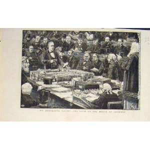  Bradlaugh Oath House Commons London Old Print 1882: Home 