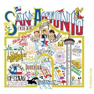  Catstudio Dish Towel   San Antonio