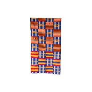  NOVICA Cotton kente cloth, Hearts Desires Everything 