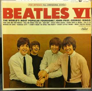 The Beatles VI Lp 1965 VG+ vinyl ST 2358 Riaa #2  