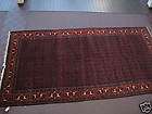 Antique Persian Senneh Rug 13x25 Hand Knotted Wool