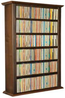 Walnut 342 Wall Mount CD/DVD Media Storage Rack/Shelf  