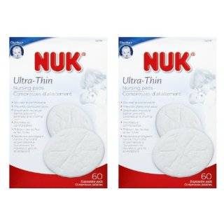 NUK Ultra Thin Breast Pads, 2 Pack (120 Count), White by NUK