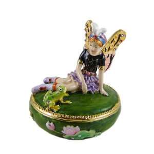  Wise Fairy & Frog Trinket Box Bejeweled: Home & Kitchen