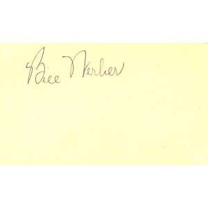  Bill Werber Autographed 3x5 Card: Sports & Outdoors