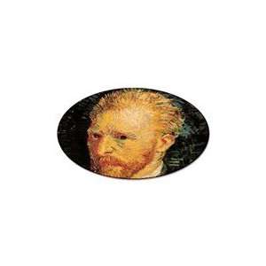  Self Portrait 10 By Vincent Van Gogh Oval Magnet: Office 