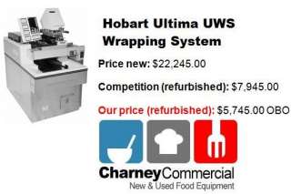Hobart UWS Ultima Automatic Food Meat Wrapping System Scale Labeler 