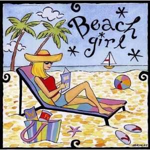  Beach Girl II Jennifer Brinley. 10.00 inches by 10.00 