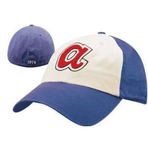  Atlanta Braves Fitted 1974 Throwback Franchise Hat: Sports 