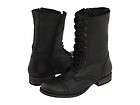 Steve Madden TROOPA Black Leather Combat Boot Military Style