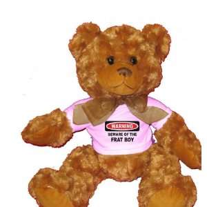   OF THE FRAT BOY Plush Teddy Bear with WHITE T Shirt: Toys & Games