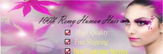 Free Shipping~ 7pcs 20Straight Remy Human Hair Clip In Extensions 