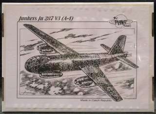 72 Planet Models JUNKERS Ju 287 V3 Jet Bomber  